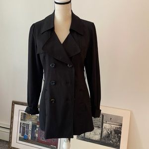 Black Vertigo Paris Trench Coat